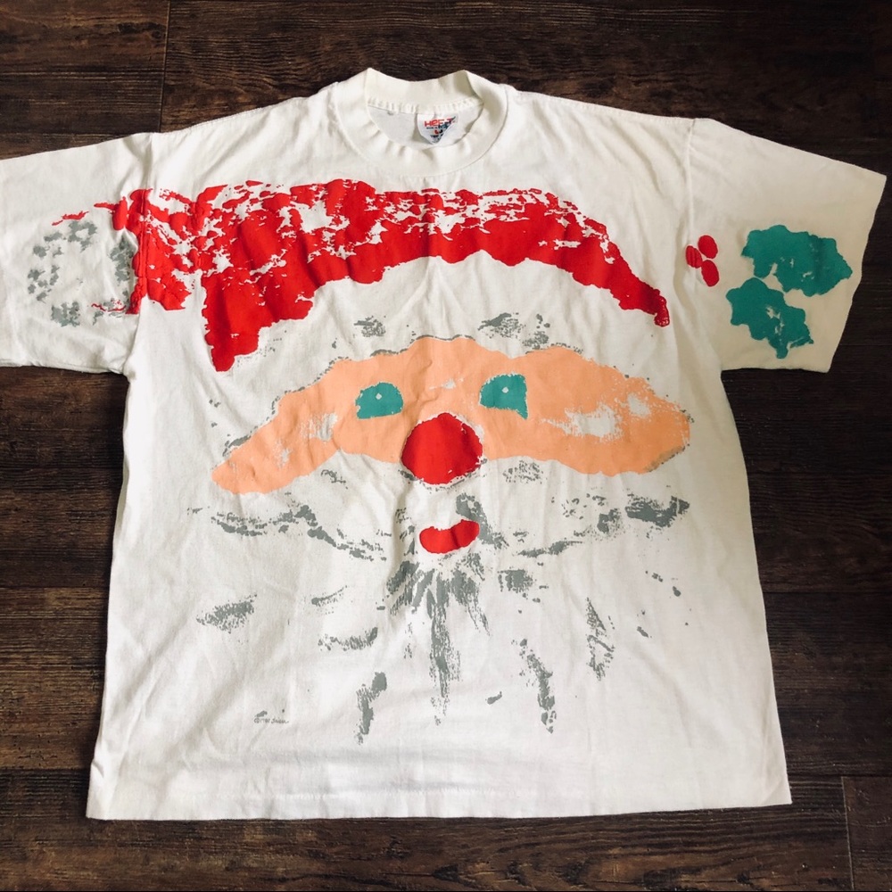 1987 Santa Artwork Graphic T-Shirt